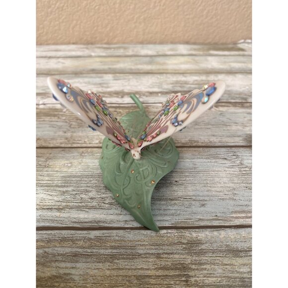 Lenox Gold Club Butterfly 2001 & Morning Dew Rhinestone Butterfly Figurines Lot - Picture 4 of 12